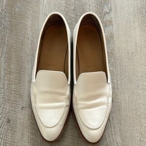 Everlane Cream Leather Loafers